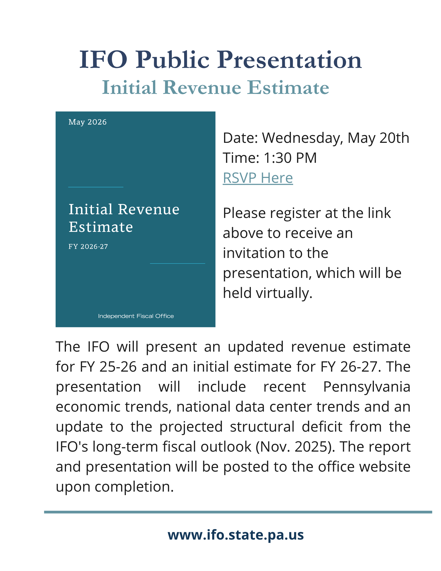 Release thumbnail - Initial Revenue Estimate Announcement - 2026-05-13